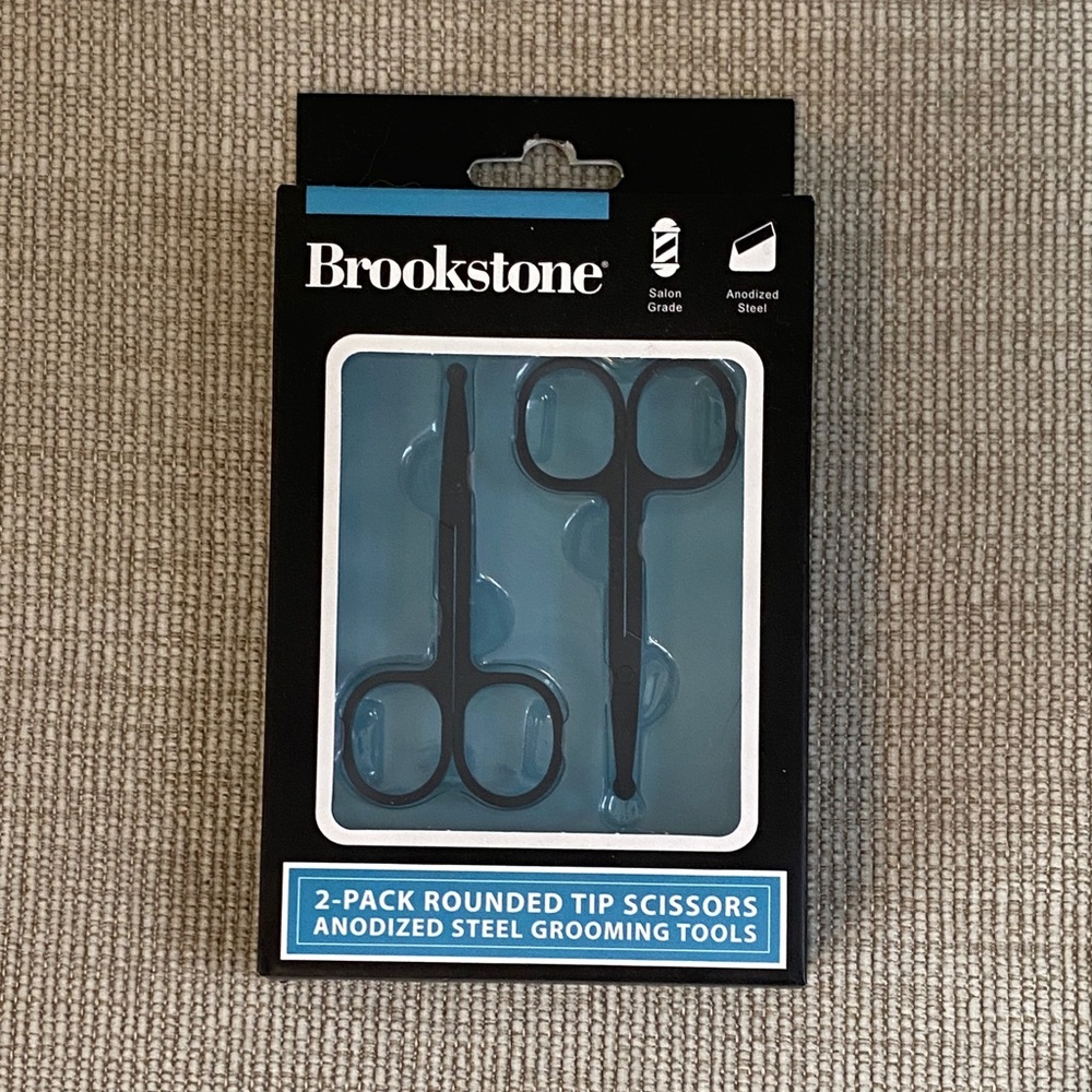 Brookstone Black Rounded Tip Scissors Set